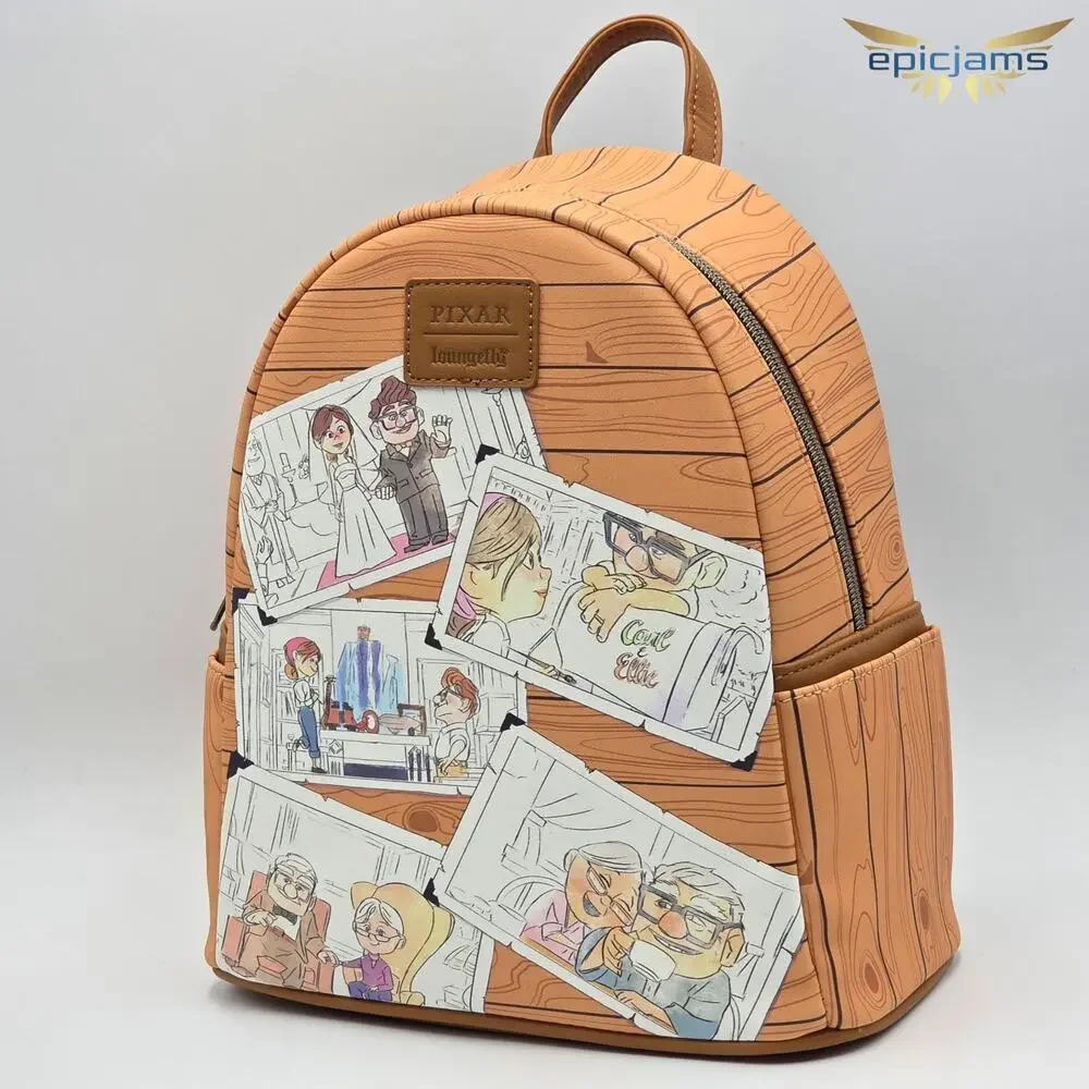 Loungefly Disney Pixar Up Carl & Ellie Photos Mini Backpack New